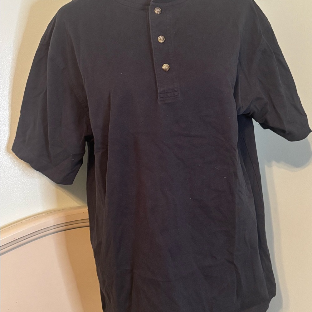 L.L. Bean Men's Navy Button-Down Shirt